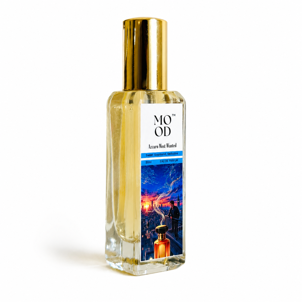 Azzaro Most Wanted 20ml perfume by Mood Parfums - bottle side view