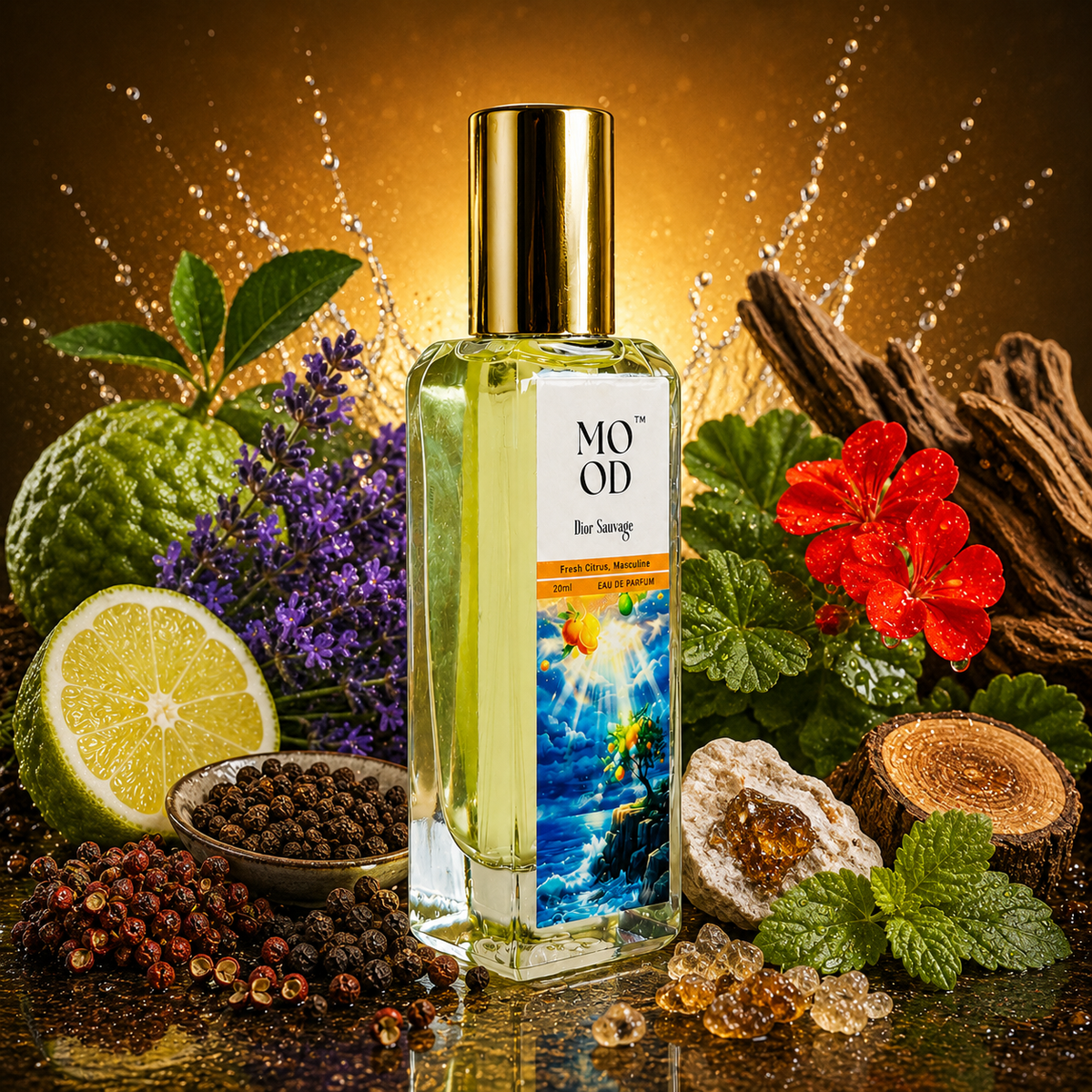Dior Sauvage 20ml recreation perfume - lifestyle fragrance shot