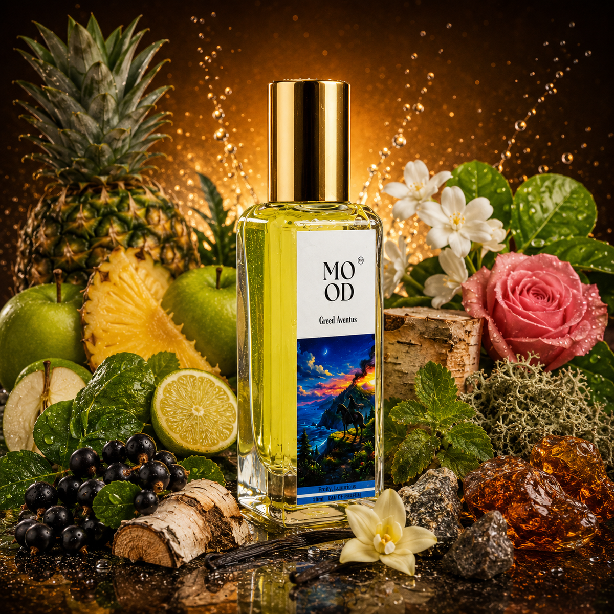 Creed Aventus 20ml recreation perfume - lifestyle fragrance shot
