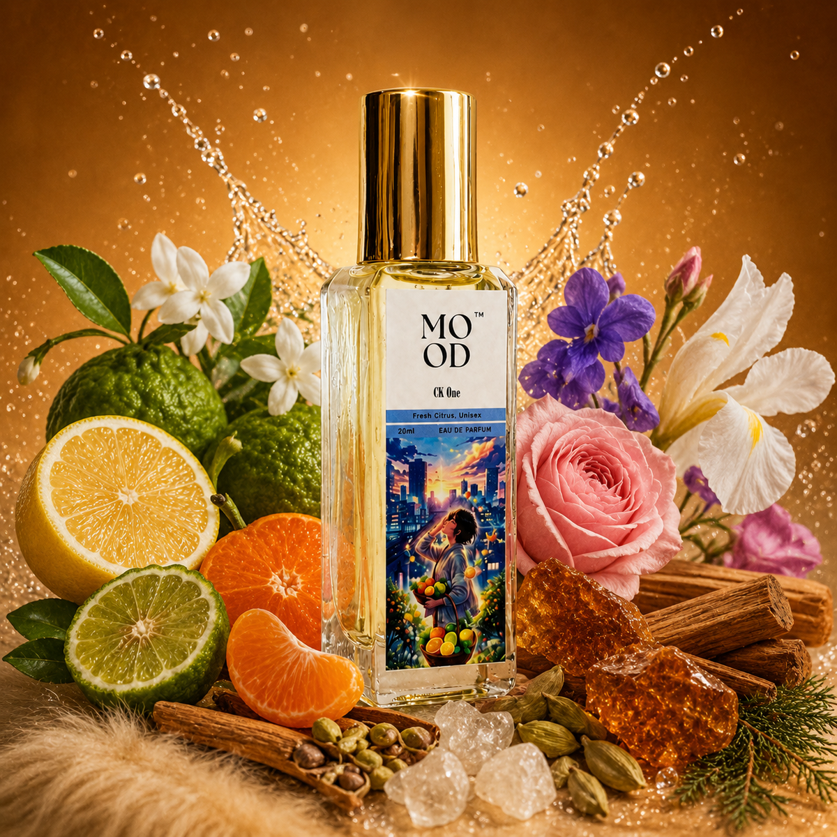 CK One 20ml recreation perfume - lifestyle fragrance shot