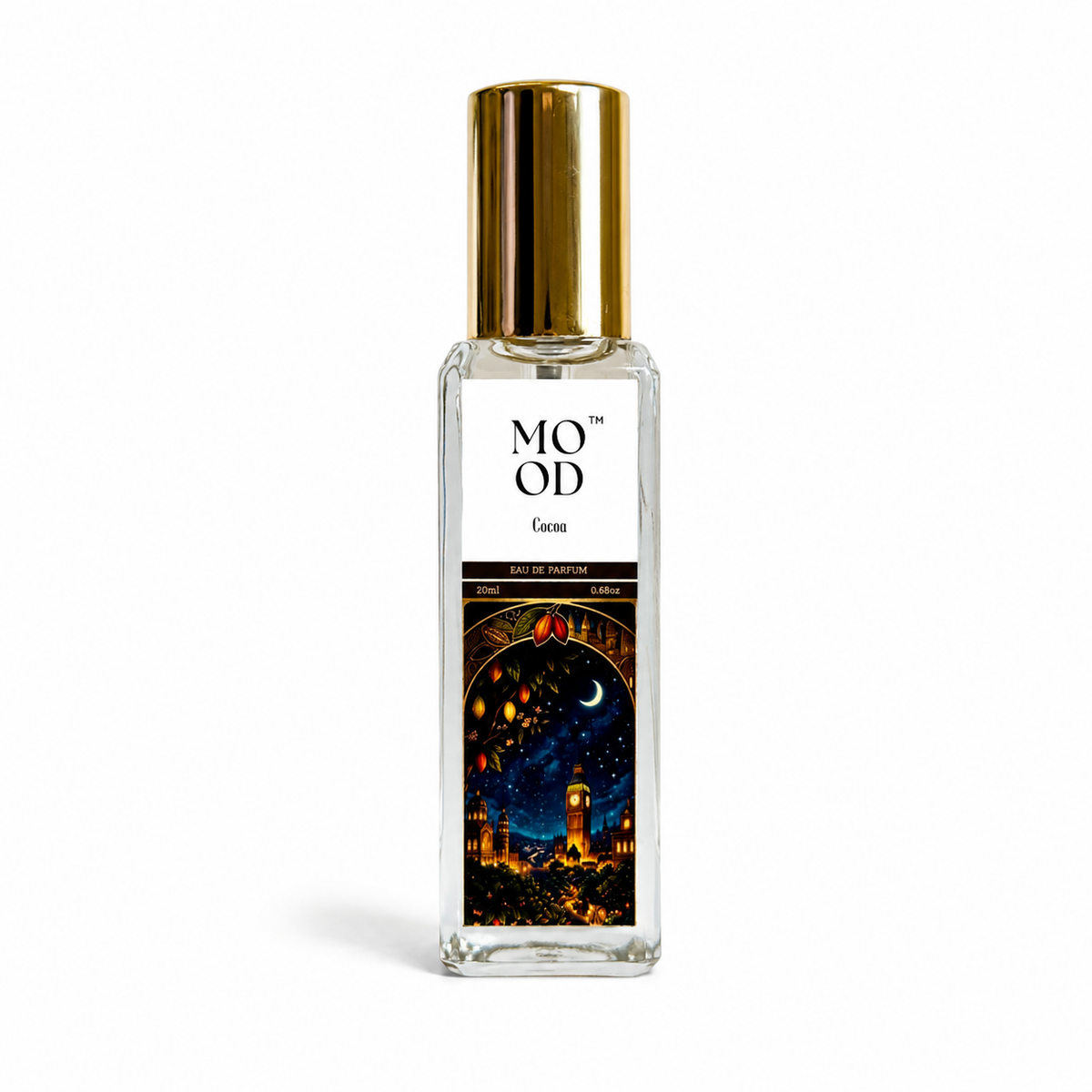 Cocoa 20ml perfume by Mood Parfums - bottle side view