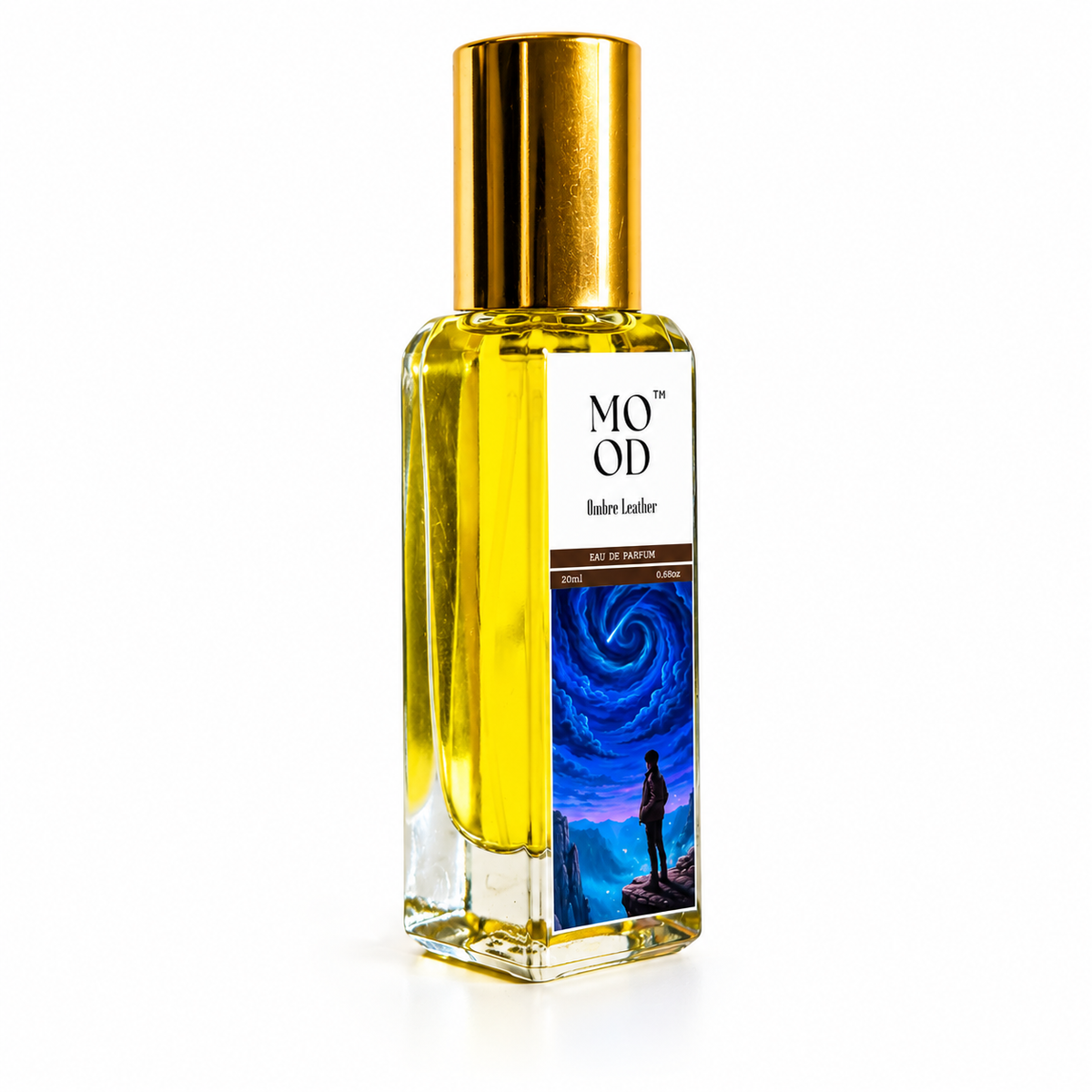Ombre Leather 20ml perfume by Mood Parfums - bottle side view