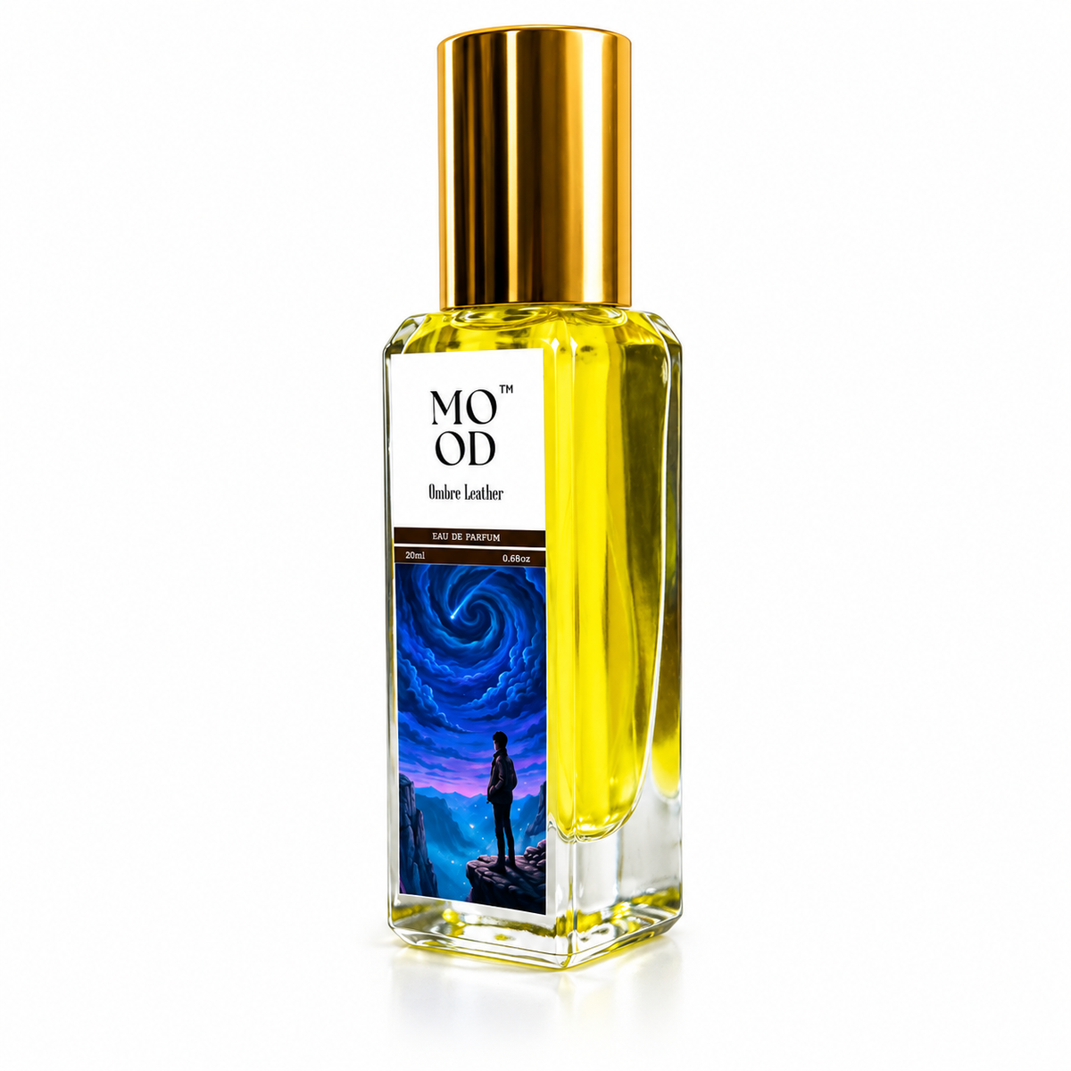 Ombre Leather 20ml perfume - bottle label detail