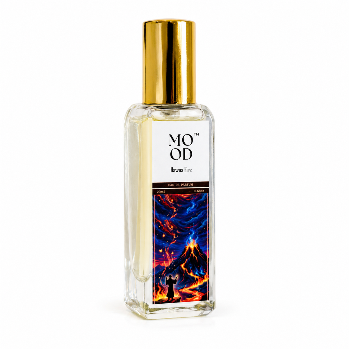 Hawas Fire 20ml perfume - bottle label detail