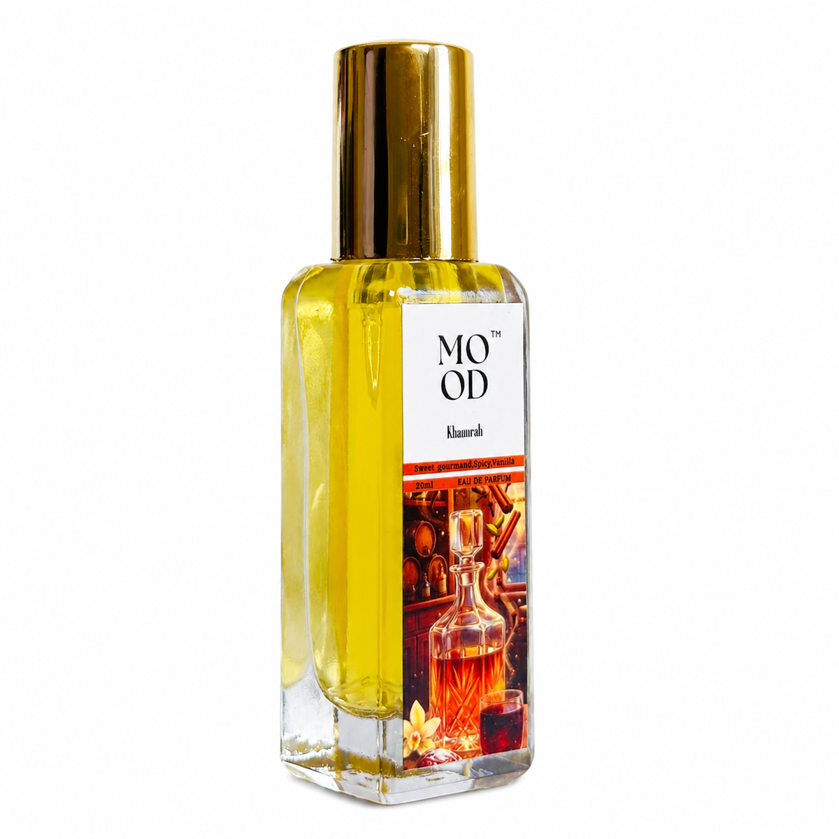 Khamrah 20ml perfume - bottle label detail