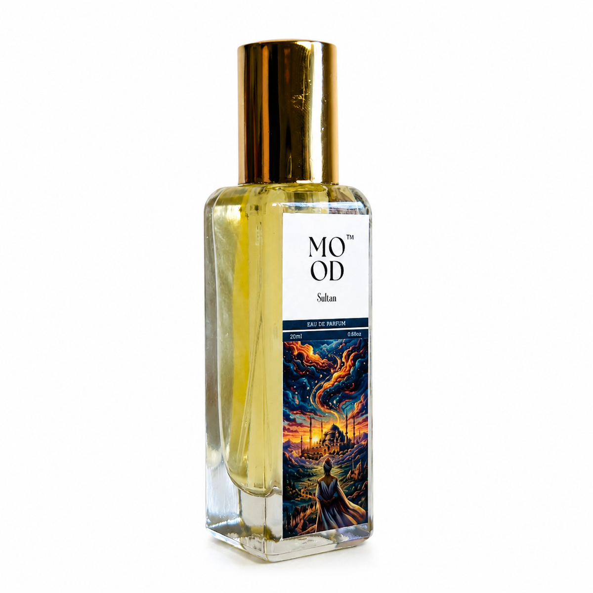 Sultan 20ml perfume by Mood Parfums - bottle side view